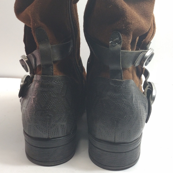 Mis Mooz Sydney Apocalypse Boots l Size 9.5 40 EU l Discontinued l Double Buckle - Picture 9 of 16